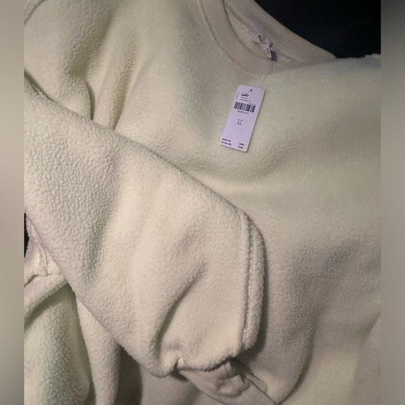 NWT XL Women’s Anthropologie Pilcro Slouchy Crew-Neck Sweatshirt- Lime - Picture 3 of 7